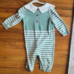 Baby Boden Knitted Elf Romper